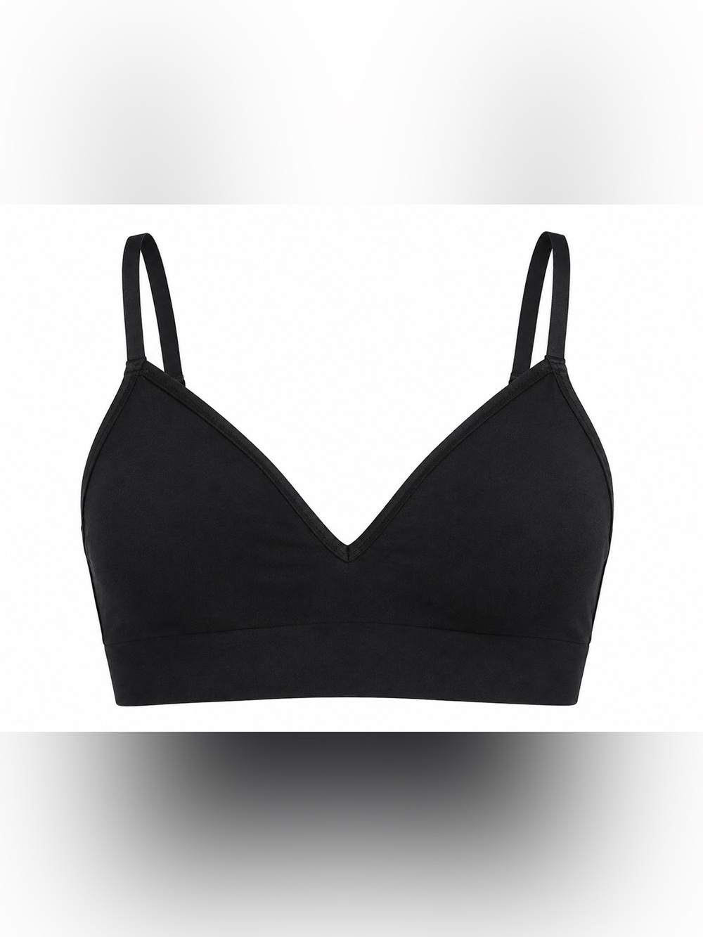 Under Outfit black pullover bralette, small